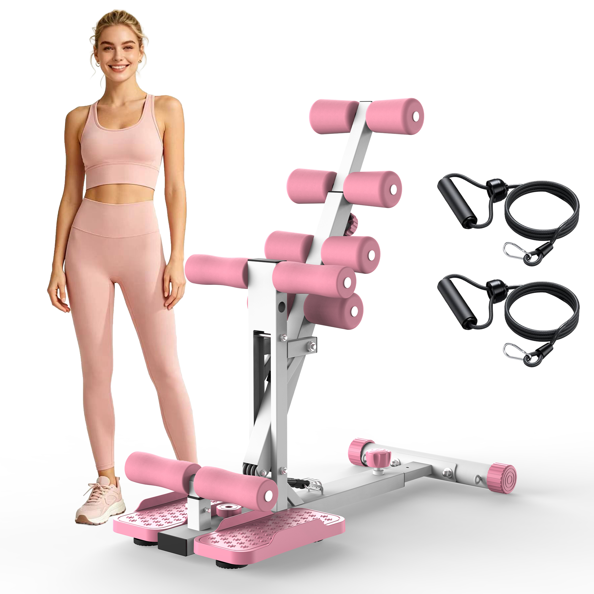 Home Gym In Apartment - Deep Squat Machine with Resistance Bands,