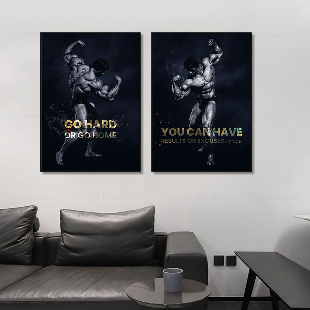 Home Gym Yes Or No - Go Hard Or Go Home Quote