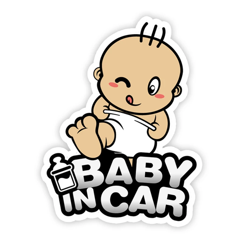 Weight Plate Bumper - Car sticker self-adhesive flower boy baby