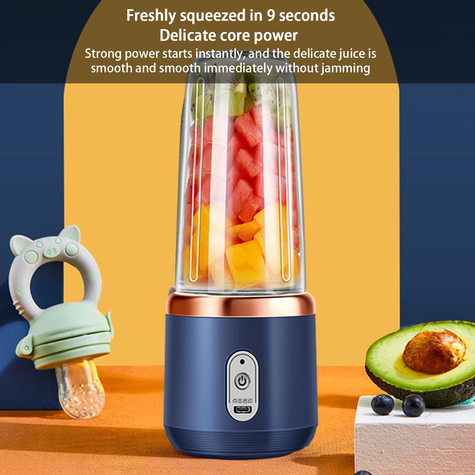 Home Gym In Apartment - Portable Juice Blender USB Rechargeable Juicer