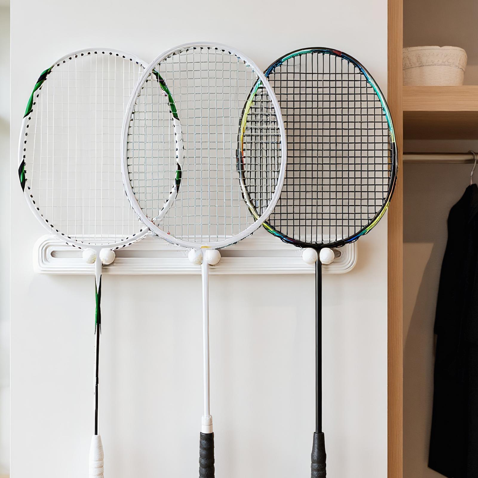 Home Gym In Apartment - Coat Rack Wall Mount Badminton Paddle