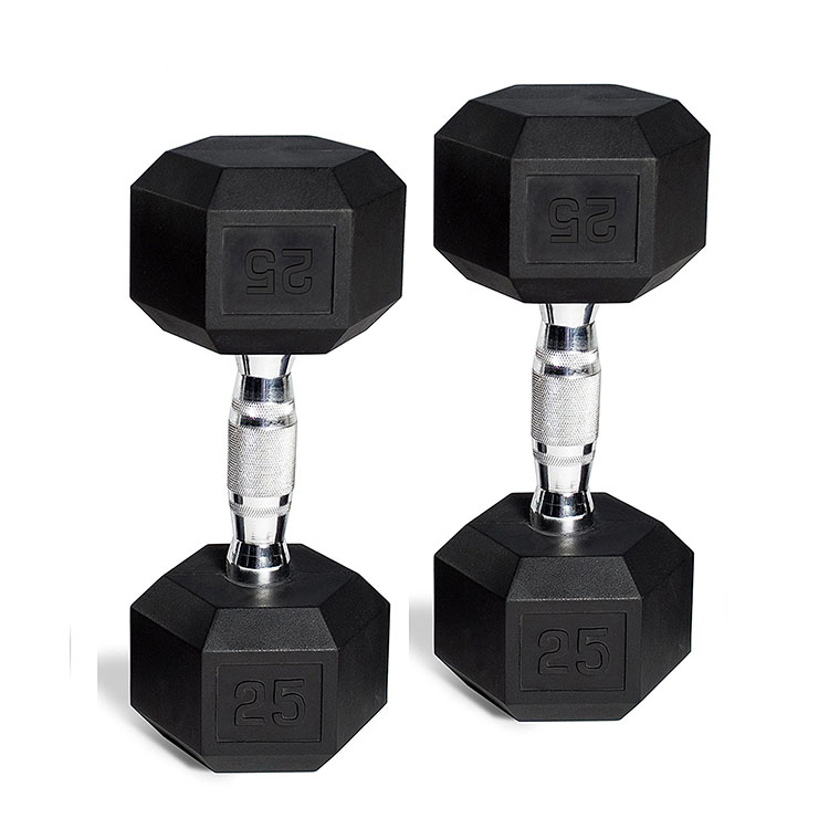 Hex Dumbbell Set - Hex Rubber Dumbbell Sets / Dumbbell