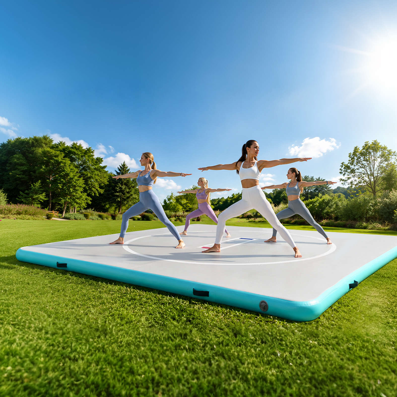 Home Gym Mma - Large Inflatable Tumbling Mat 10FT x