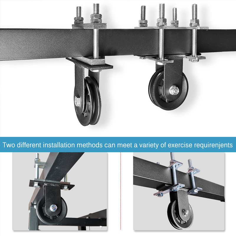 Home Gym Cable Pulley System - Heavy Duty Pulley System - Adjustable