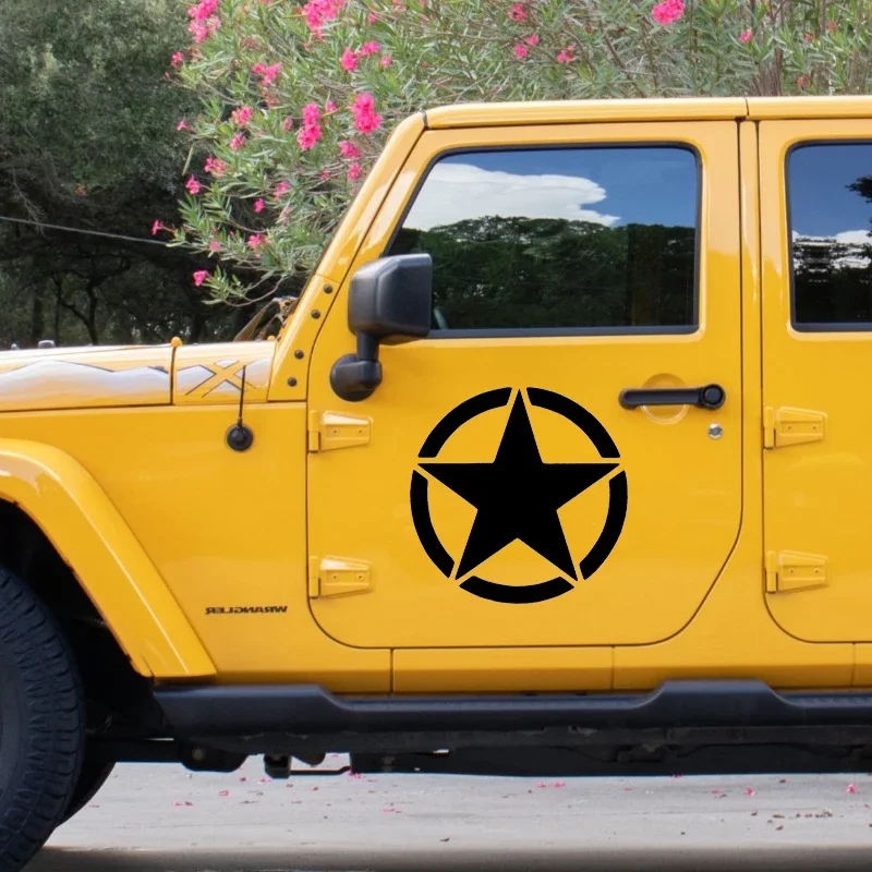 Weight Plate Bumper - Car Sticker Military Star Die-Cut Vinyl