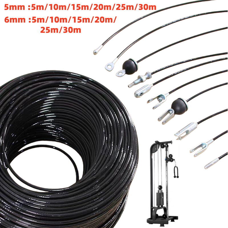 Home Gym Mma - Steel Wire Rope Fitness Cable 5mm6mm