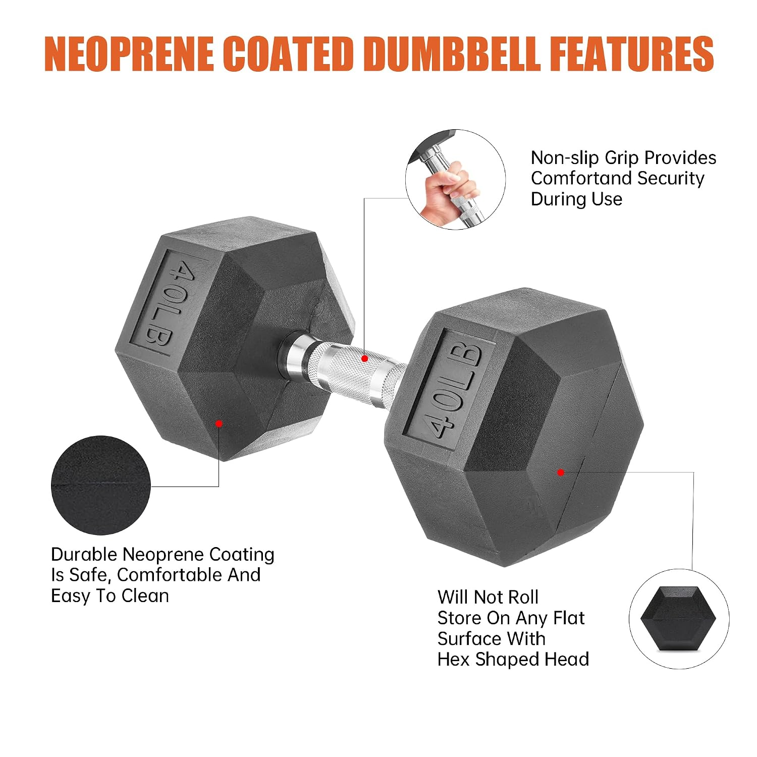 Rubber Hex Dumbbell, Multiple  - Hex Dumbbell Set review and price