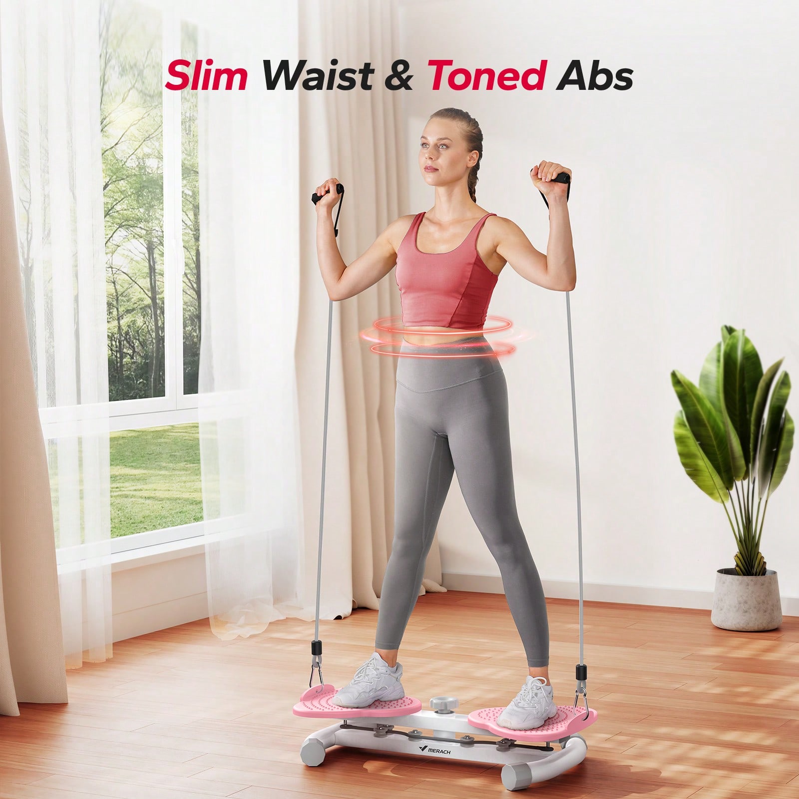 MERACH Waist Ab Machine, 300 L - Home Gym Mma review and price