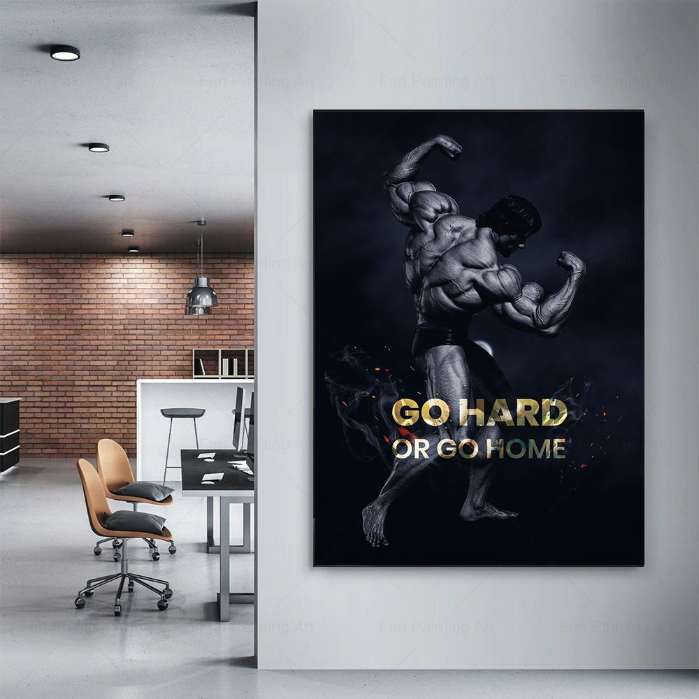 Go Hard Or Go Home Quote Motiv - Home Gym Yes Or No review and price