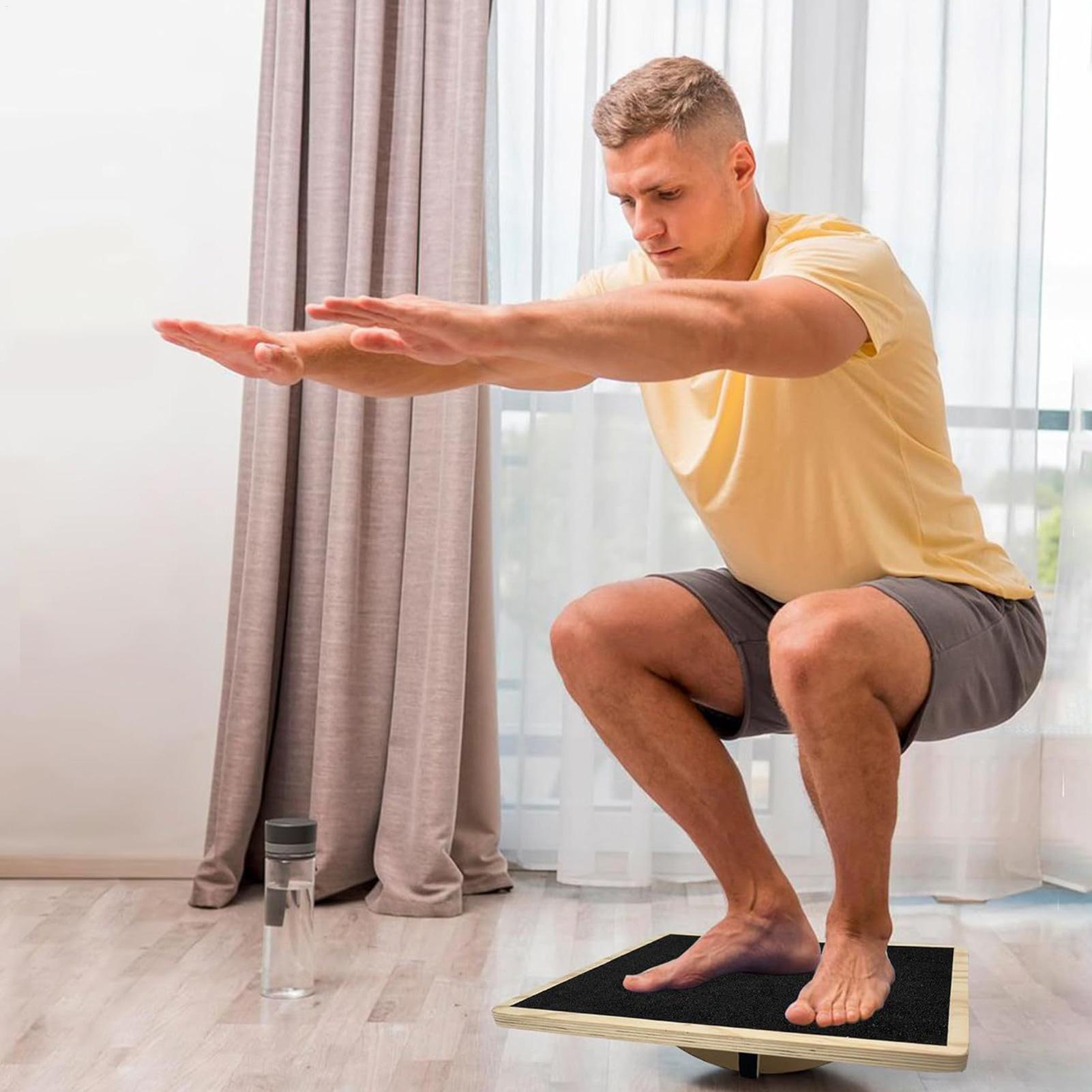 Wood Wobble Board Wood Non-Sli - Home Gym In Apartment review and price