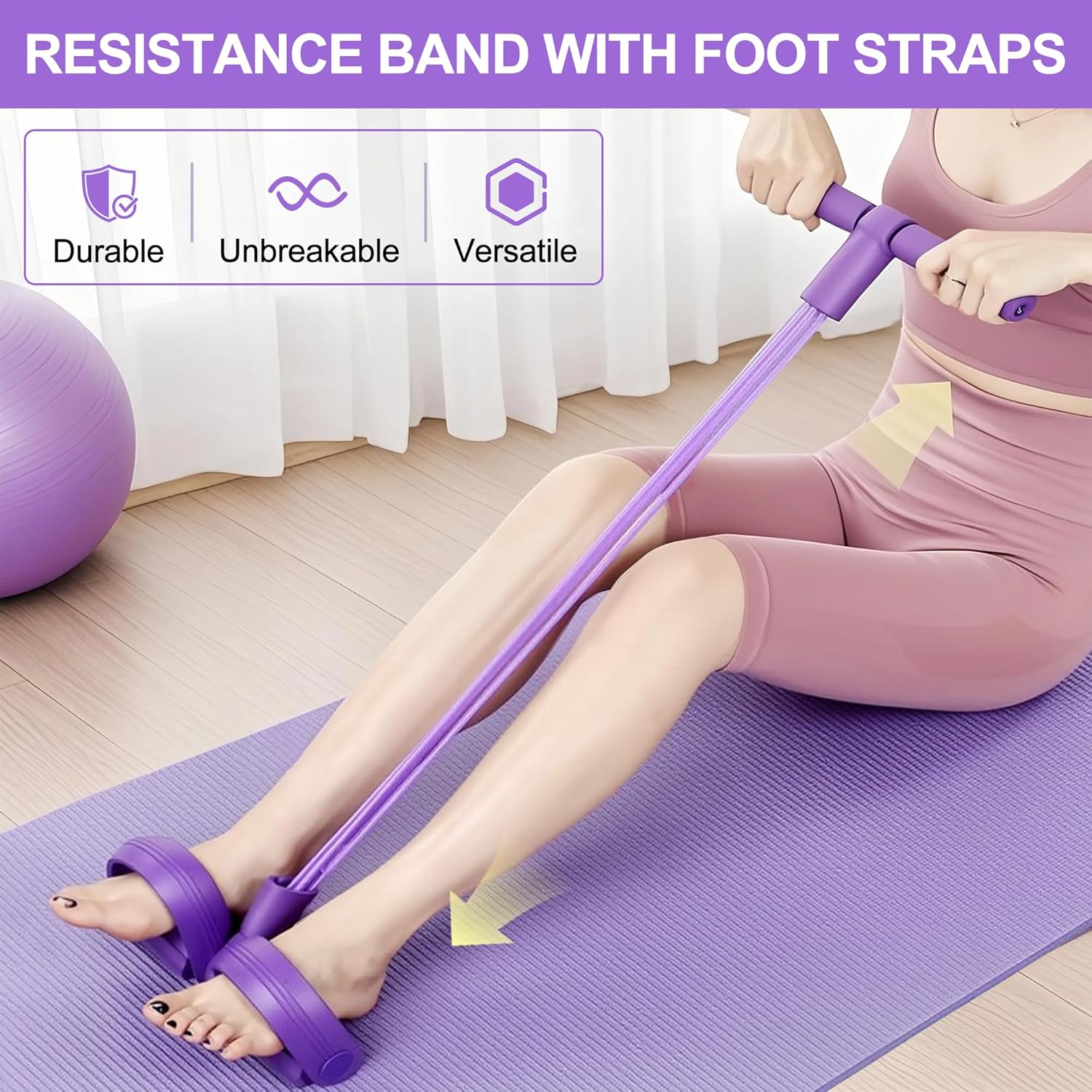 4-Tube Pedal Resistance Band M - Home Gym Needs review and price