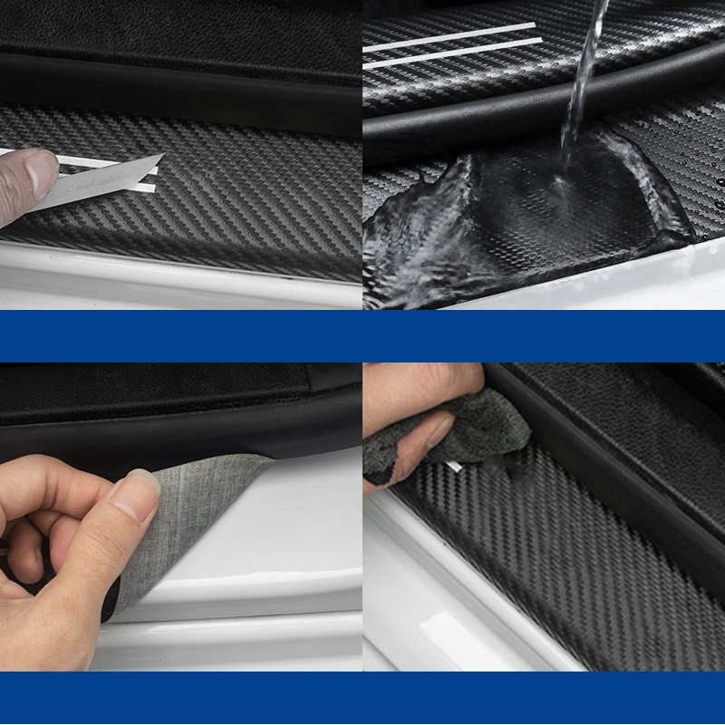 1/4/5/9 Pcs Car Door Carbon Fi - Weight Plate Bumper review and price