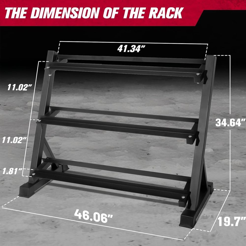 Hex Dumbbells Set with Rack, 5 - Hex Dumbbell Set review and price