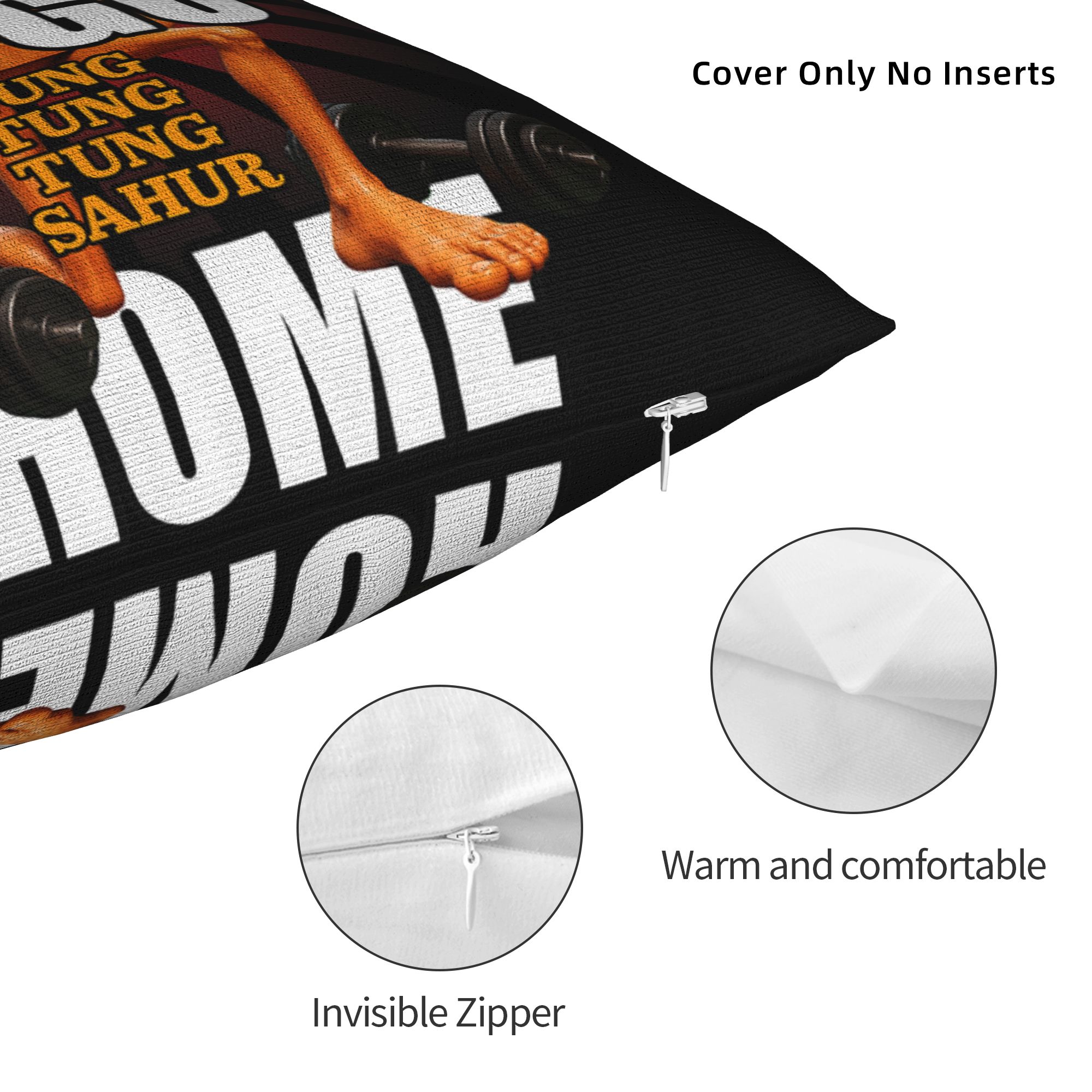 Pillow Case Go Big or Go Tung  - Home Gym Yes Or No review and price