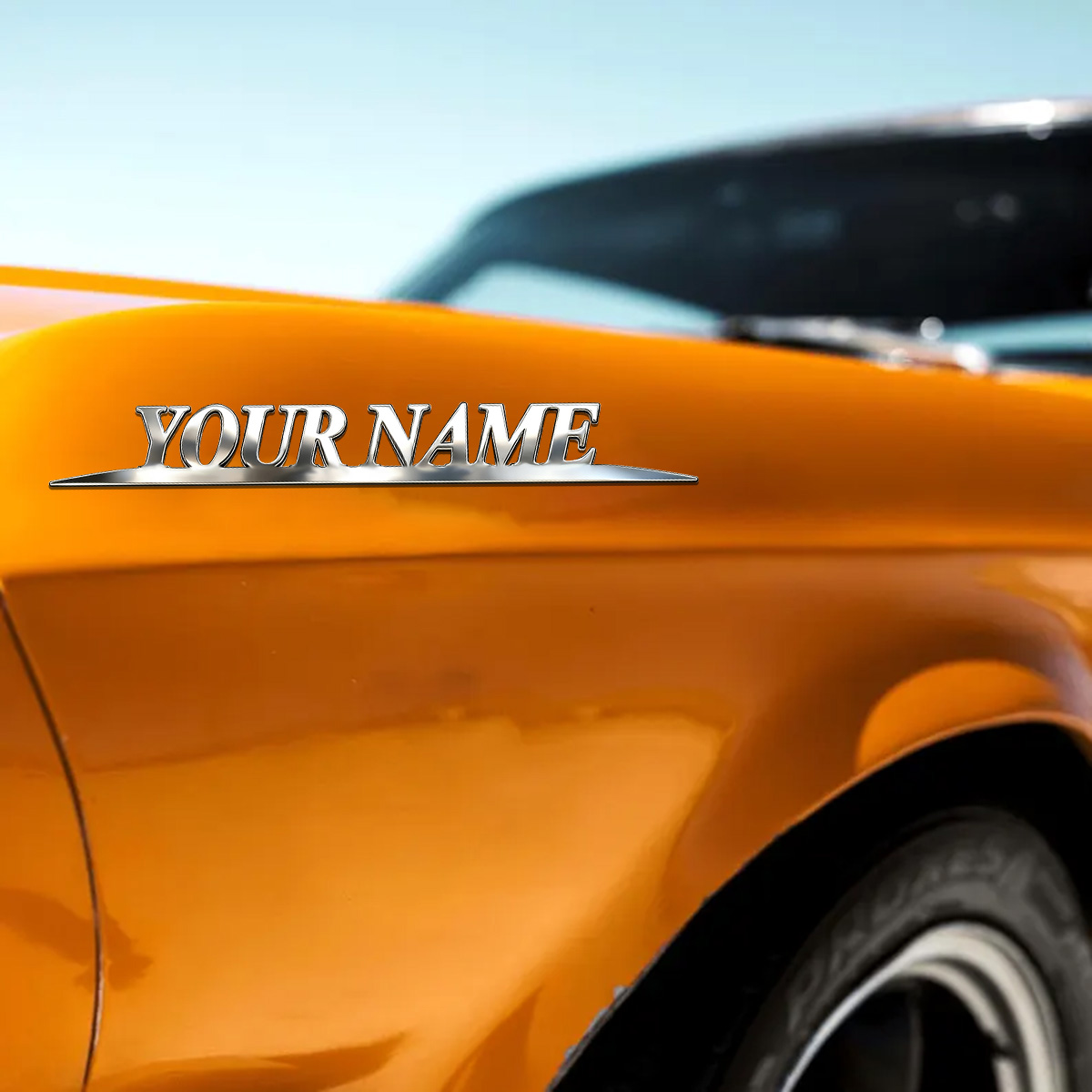 Metal Trendy YOUR NAME Sticker - Weight Plate Bumper review and price
