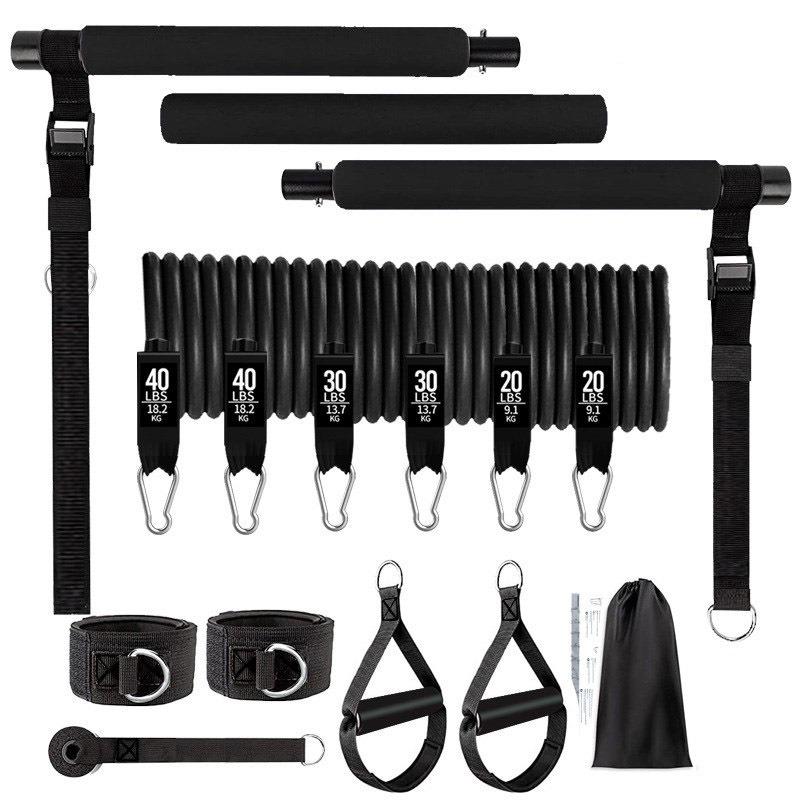 180lbs Resistance Bands with A - Home Gym Needs review and price