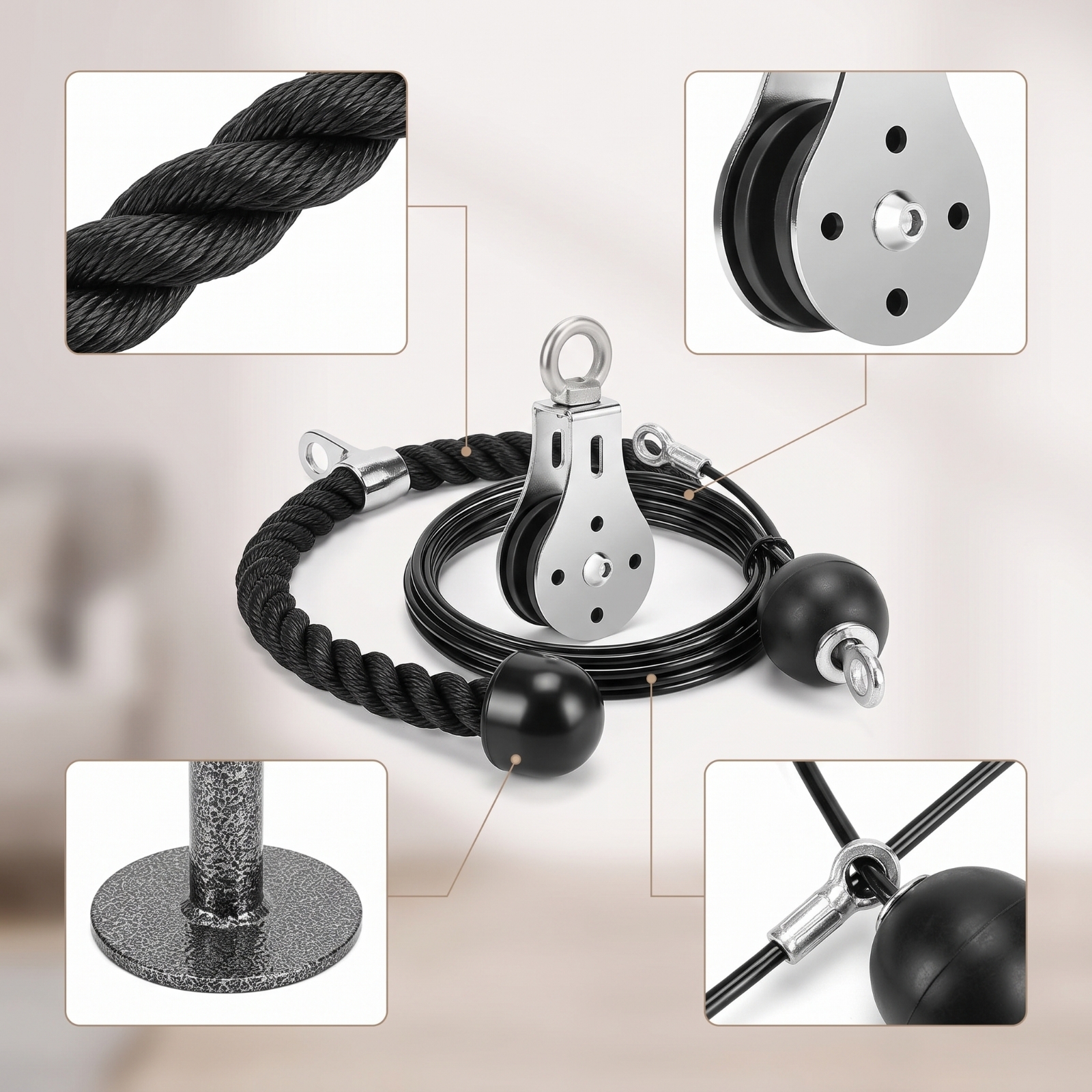 Home Gym Pulley System Smooth  - Home Gym Cable Pulley System review and price