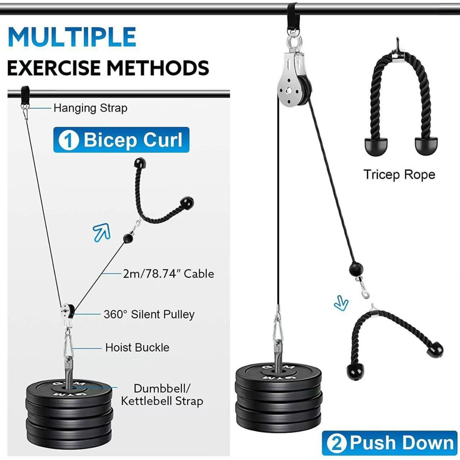 Home Gym Pulley System Smooth  - Home Gym Cable Pulley System review and price