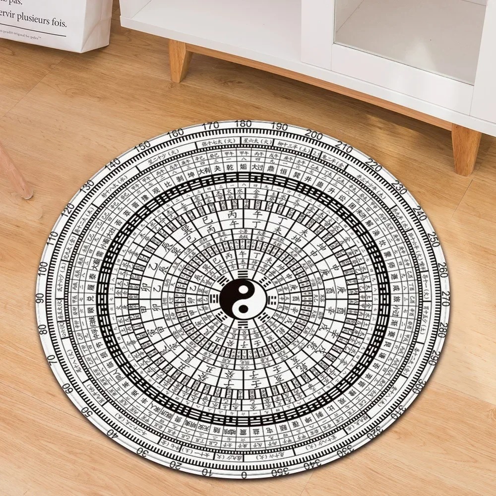 Yin Yang Taiji Round Rug Flowe - Home Gym Mma review and price