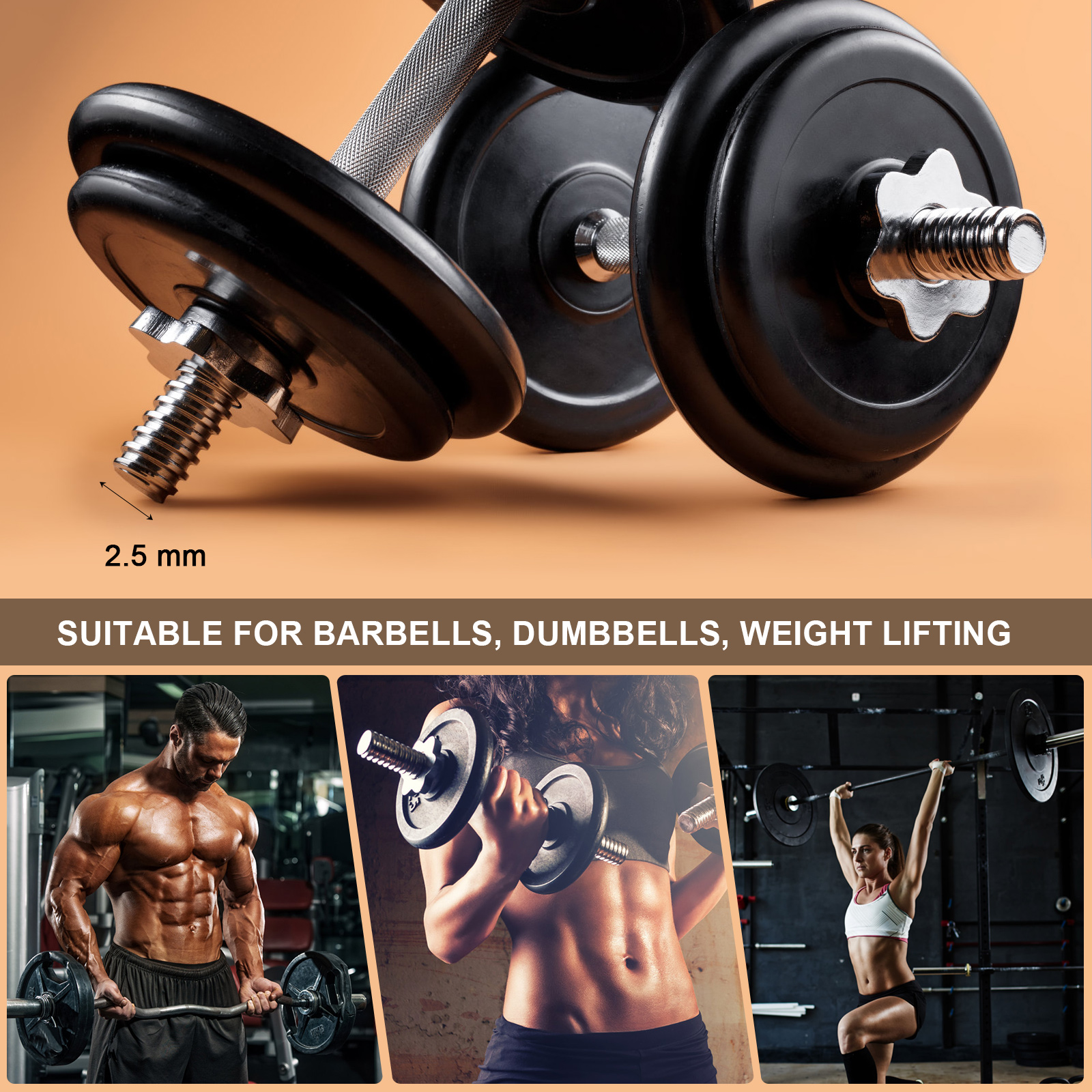 2pcs Anti-Slip Weight Lifting  - Hex Dumbbell Set review and price