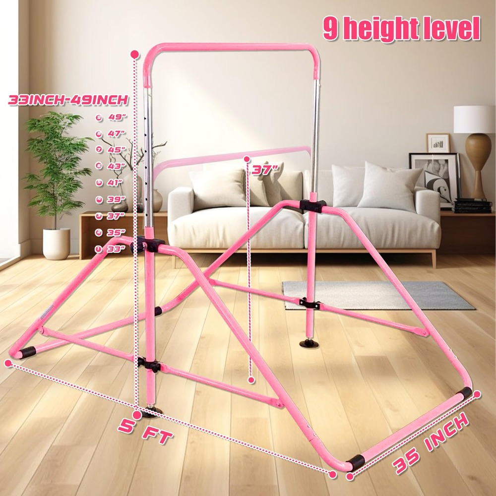 Foldable Gymnastics Bar for Ki - Home Gym Outdoor review and price
