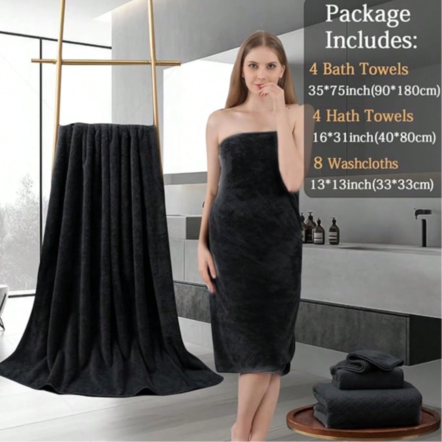 Oversized Bath Towel Set Luxur - Home Gym Luxury review and price