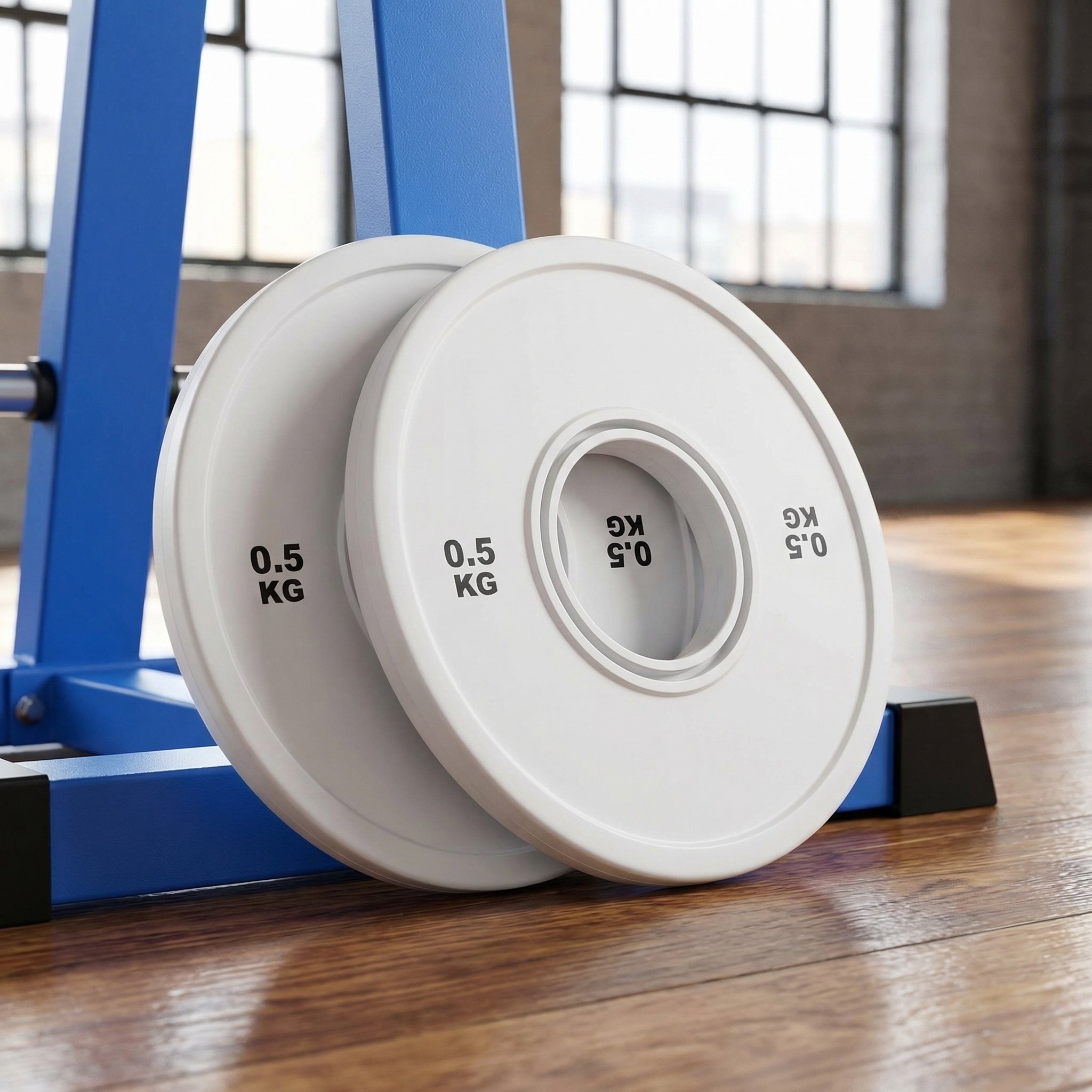 2Pcs Rubber Coated Barbell Pla - Weight Plate Bumper review and price