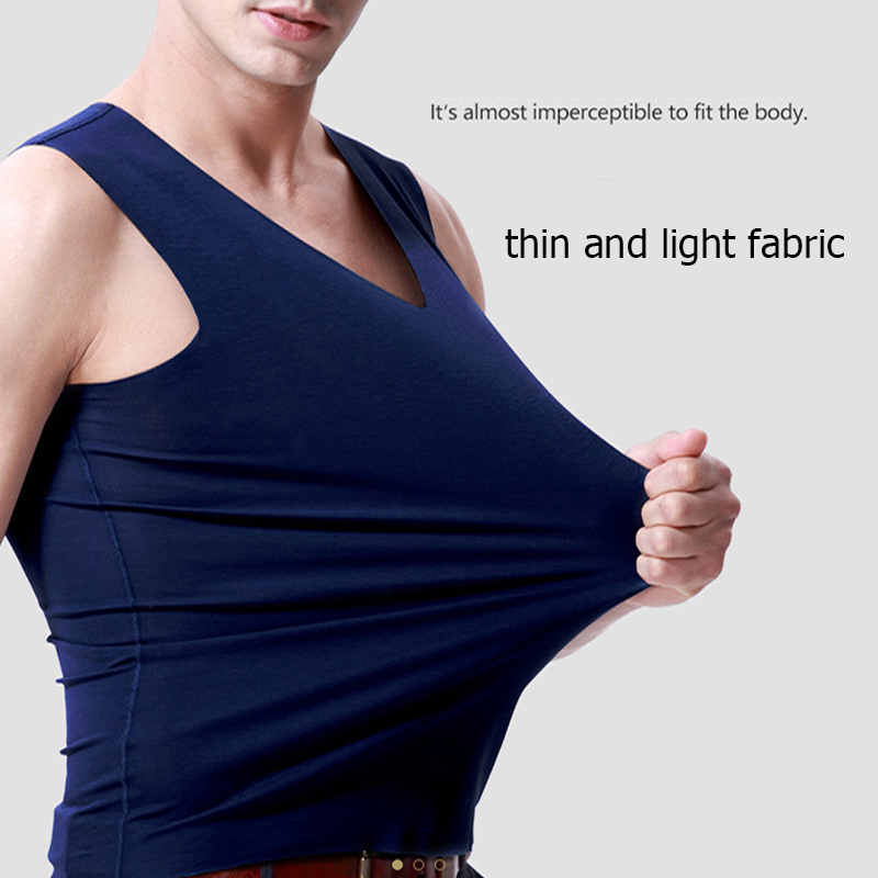 Silk Tank Tops Seamless Mens V - Home Gym China review and price