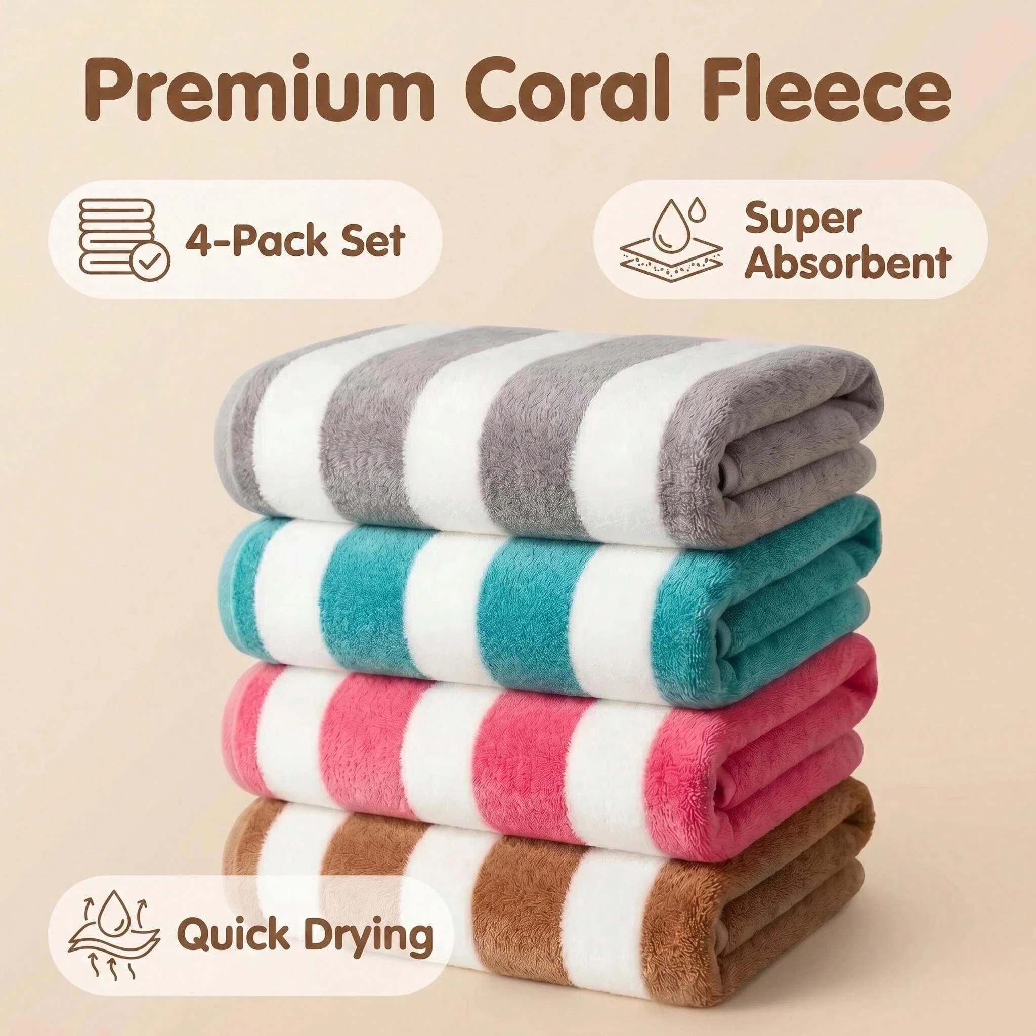 Ultra-Soft  Large Beach Towel  - Home Gym Luxury review and price