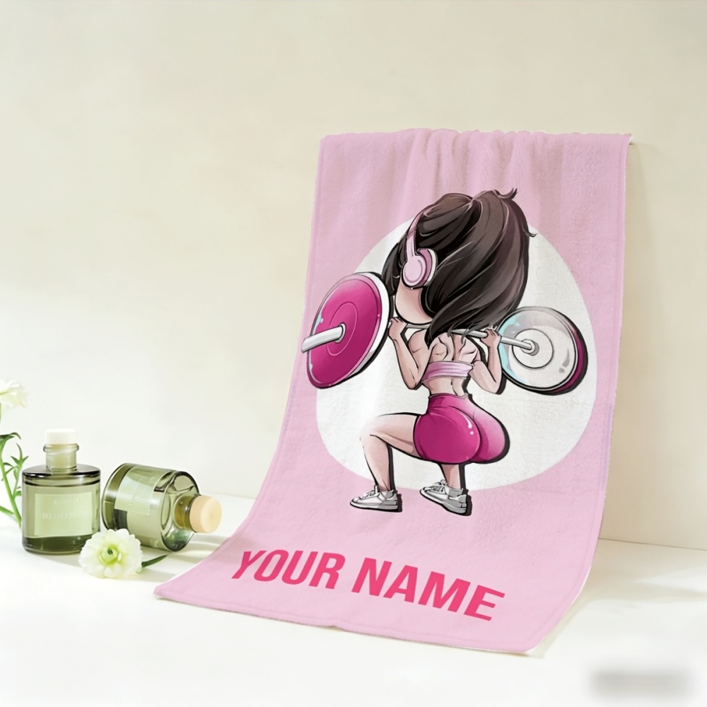 2pcs, Custom Name Towels, Cute - Home Gym Yes Or No review and price