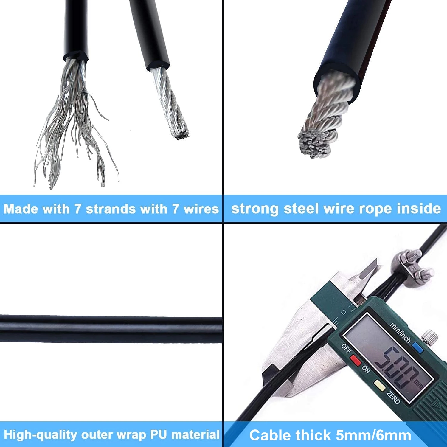 100Meters 4/5/6mm Thick Home W - Home Gym Cable Pulley System review and price