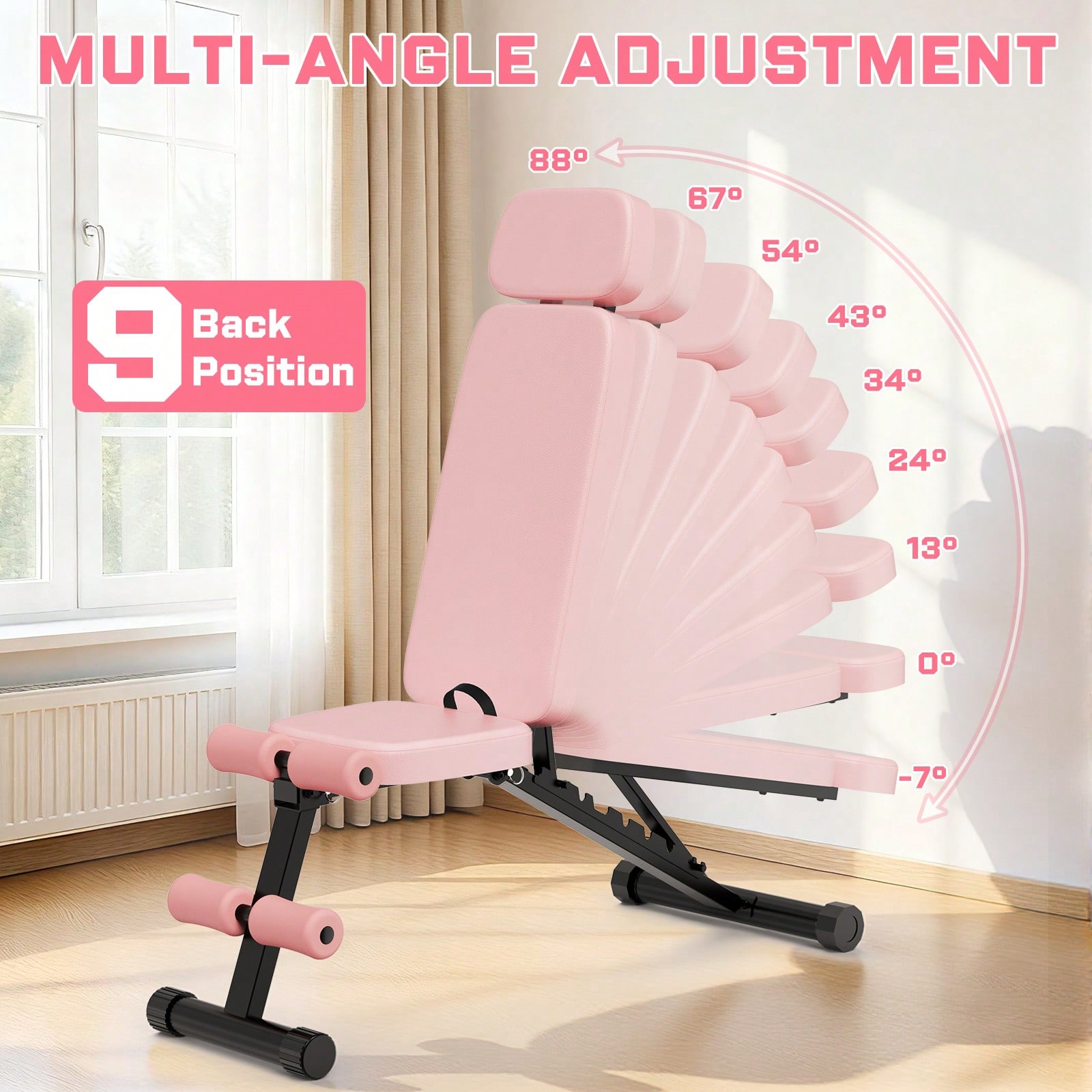 GIKPAL 9 Positions Adjustable  - Home Gym Luxury review and price