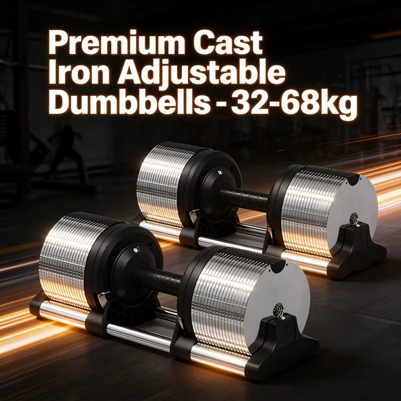 Quick Release 32kg 70lb Cast I - Hex Dumbbell Set review and price