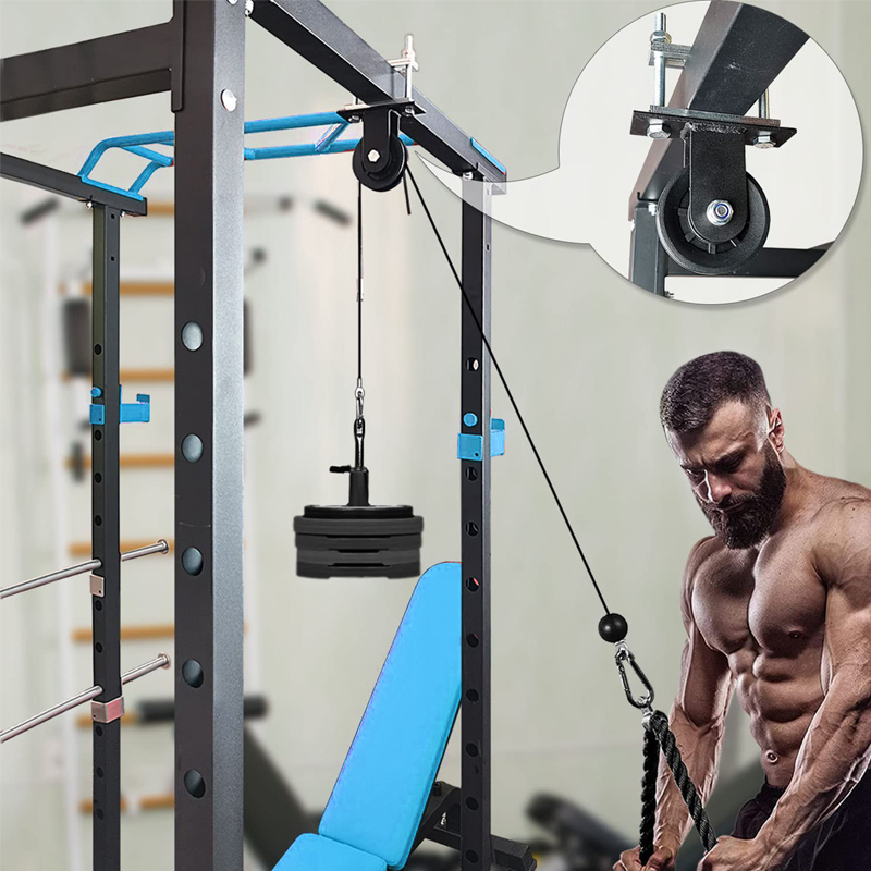Heavy Duty Pulley System - Adj - Home Gym Cable Pulley System review and price