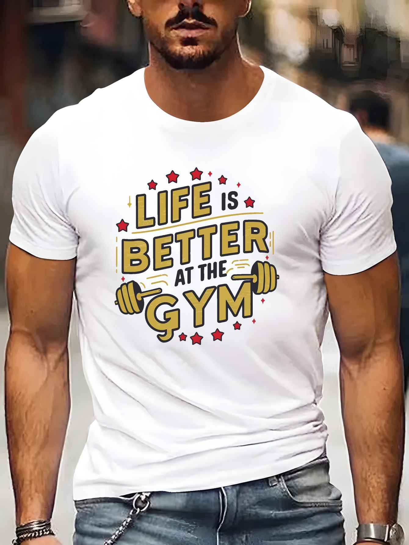 Men Orange Tee Gym Fitness Dum - Home Gym China review and price