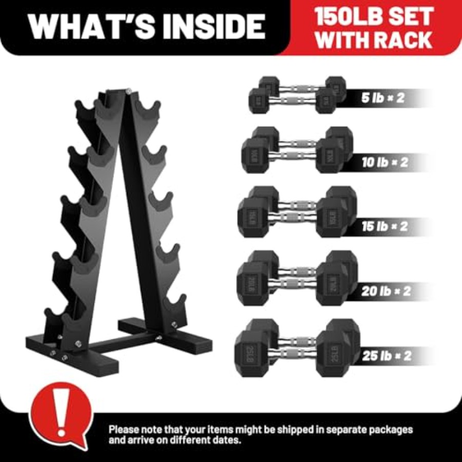 Hex Dumbbell Sets with Rack 60 - Hex Dumbbell Set review and price