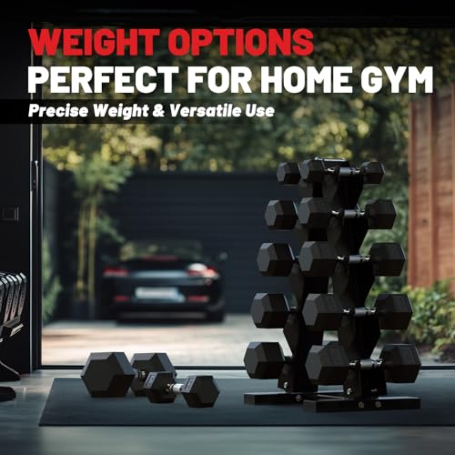 Hex Dumbbell Sets with Rack 60 - Hex Dumbbell Set review and price